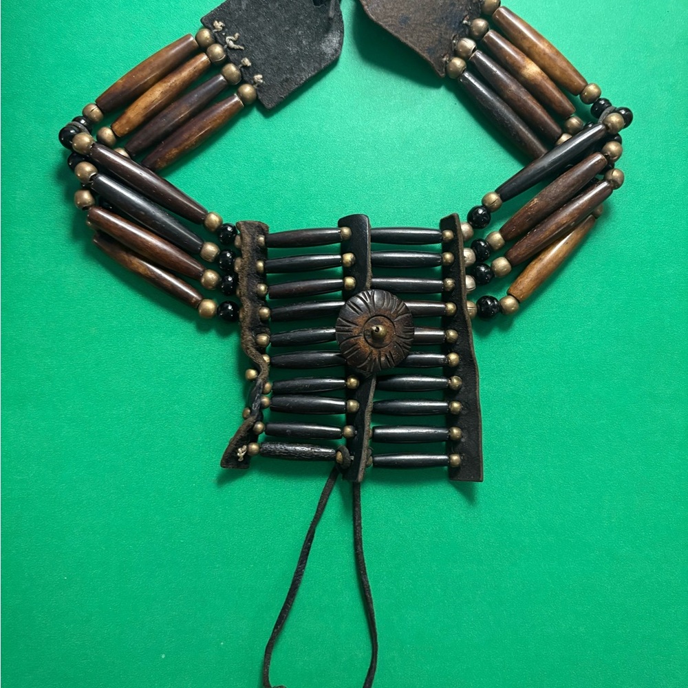 Elegant Black and Brown Beaded Necklace